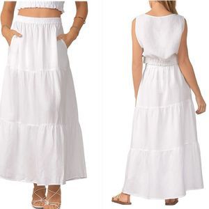 Elan White Maxi Skirt
